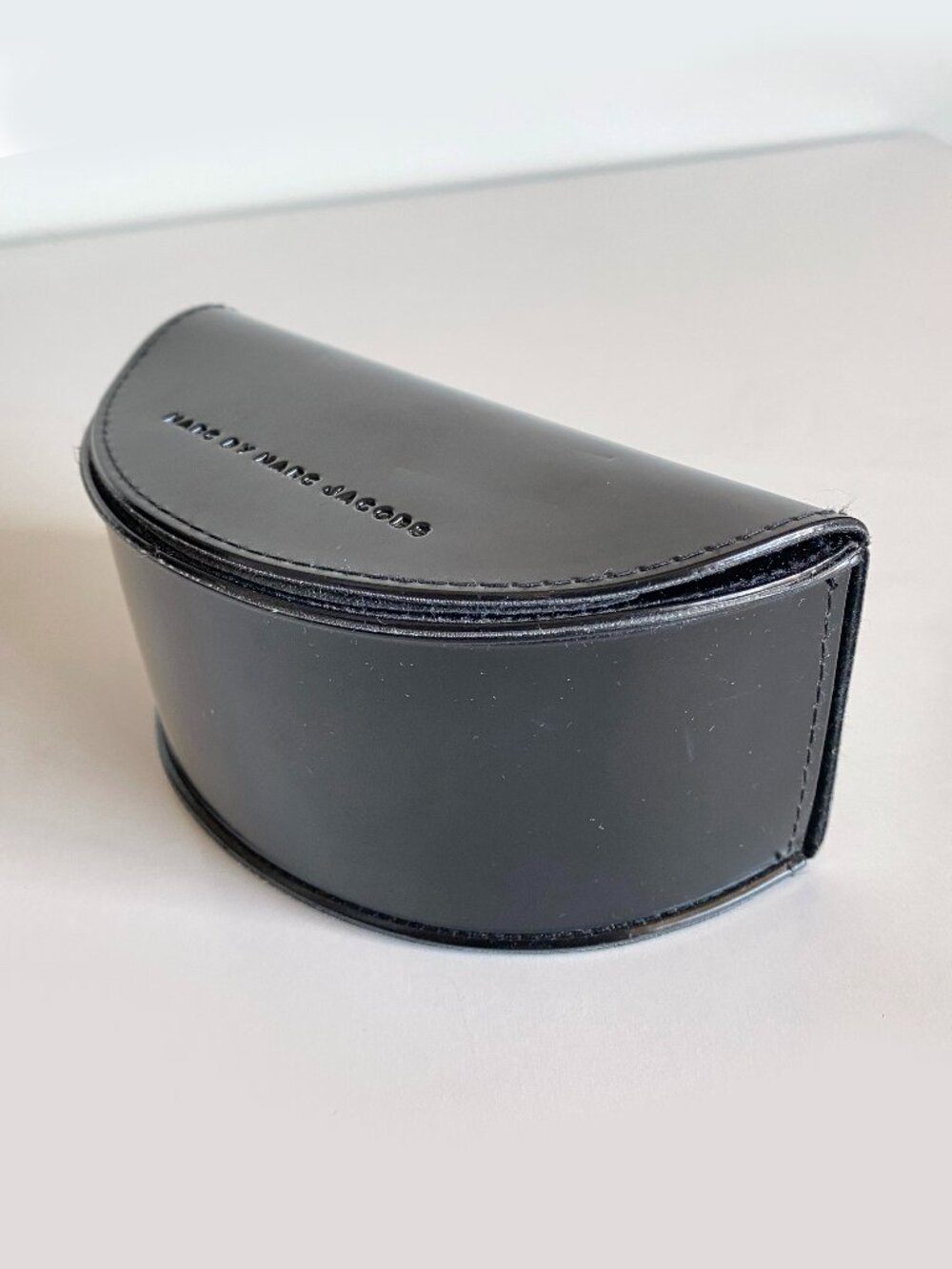 Marc Jacobs Hard Protective Sunglasses Black Case Polished Leather